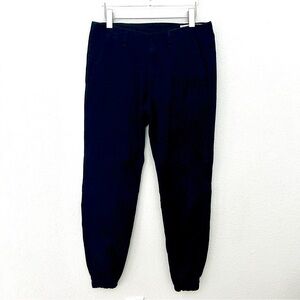 Rag & Bone Black Chino Trouser Jogger Pant Cotton Black Ankle Relaxed Size 27